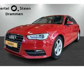 AUDI A3 110HK / AUTOMAT / LED / DAB / RYGGESENSOR / 2015, 85 000 KM, KR 118 900,-