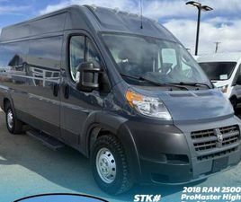 RAM TRUCKS RAM PROMASTER CARGO VAN 2018 RAM PROMASTER HIGH ROOF CARGO VAN W/ FOLD-AWAY SHELVING-STK#61253