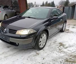 RENAULT MEGANE CABRIO TWARDY DACH PANORAMA ŁADNY 2.0 BENZYNA SKÓRA SANOK • OLX.PL