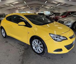 2013 VAUXHALL ASTRA GTC 1.7 CDTI ECOFLEX 109G SRI EURO 5 (START/STOP) 3DR HATCHBACK DIESEL MANUAL