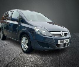 2011 VAUXHALL ZAFIRA 1.8I EXCLUSIV 5DR MPV PETROL MANUAL