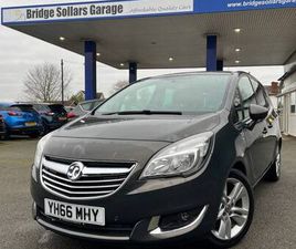 2016 66 VAUXHALL MERIVA 1.4I SE MPV 5DR PETROL MANUAL EURO 6 (100 PS)