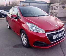 2016 PEUGEOT 208 1.2 PURETECH ACTIVE (82BHP) (START/STOP) 5D ETG5