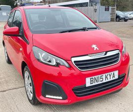 PEUGEOT 108 2015 PEUGEOT 108 1.0 ACTIVE HATCHBACK 5D