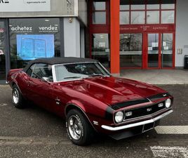 CHEVROLET CAMARO CABRIOLET L30 327 CI TURBO FIRE 5.4 L V8 1968 BOÎTE AUTO COLLECTION