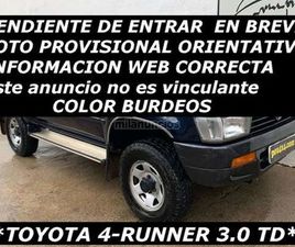 TOYOTA 4RUNNER TOYOTA - 4RUNNER 4 RUNNER 3.0 TD