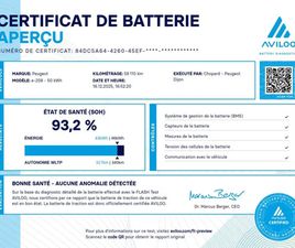 PEUGEOT 208 208 ELECTRIQUE 50 KWH 136CH