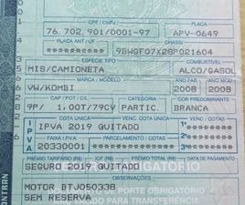 VOLKSWAGEN KOMBI STANDARD 1.4 MI TOTAL FLEX 8V 2008