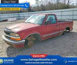 CHEVROLET S10 2000 CHEVROLET S10 PICKUP 2WD REGULAR CAB