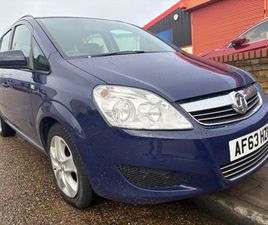 VAUXHALL, ZAFIRA, MPV, 2013, MANUAL, 1686 (CC), 5 DOORS