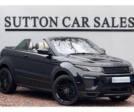 2017 LAND ROVER RANGE ROVER EVOQUE 2.0 TD4 HSE DYNAMIC LUX 2DR AUTO CONVERTIBLE DIESEL AUTOMATIC