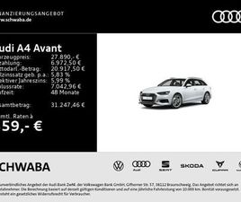 AUDI A4 AVANT ADVANCED 40 TDI S TRONIC 8-FACH BEREIFT