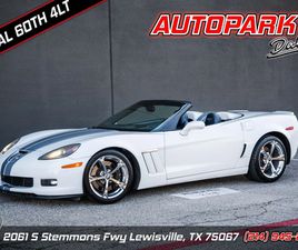 CORVETTE C6 CABRIOLET 2013 CHEVROLET CORVETTE GRAND SPORT 4LT 60TH ANNIVERSARY PACKAGE