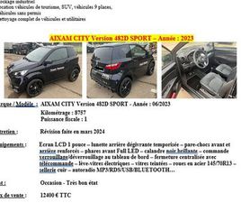 VEHICULE SANS PERMIS