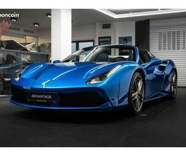 FERRARI 488 SPIDER V8 3.9L BITURBO 670CH | LIFT • JBL • SIÈGES RACING CARBONE • ÉCUSSONS SCUDERIA
