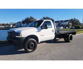 FORD F450 2004 FORD F-450 6.0 DIESEL 2WD FLAT BED 6 SPEED MANUAL TRANSMISSION