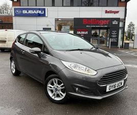 FORD FIESTA 1.25 ZETEC HATCHBACK 3DR PETROL MANUAL EURO 6 (82 PS)
