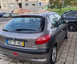 PEUGEOT 206 1.9 DIESEL 95 MIL KM, 5 LUGARES ABRIL/99