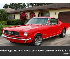 FORD MUSTANG FASTBACK CODE A V8 1966 TOUT COMPRIS