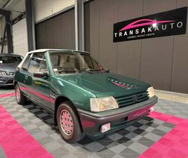 PEUGEOT 205 CABRIOLET 1.4I 75 CV ROLAND GARROS + VITRES ÉLECTRIQUES + CAPOTE ÉLECTRIQUE + POSTE + TRÈS BON ÉTAT GÉNÉRAL + CARNET D’ENTRETIEN TAMPONNÉ