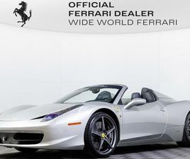 CERTIFIED 2012 FERRARI 458 SPIDER