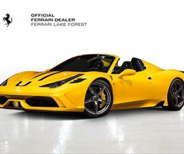 CERTIFIED 2015 FERRARI 458 SPIDER BASE