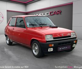 RENAULT R5 ALPINE RENAULT R5 ALPINE 93CH ETAT NEUF DOSSIER COMPLET GARANTIE 12 MOIS