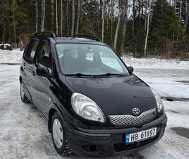 TOYOTA YARIS VERSO 2003 – EU-GODKJENT TIL 16.12.2027