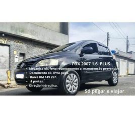 VOLKSWAGEN FOX VOLKSWAGEN FOX PLUS 1.6MI/ 1.6MI TOTAL FLEX 8V 4P 2007