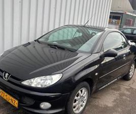 PEUGEOT 206 CC PEUGEOT 206 1.6 16V CC 2006 ZWART — PEUGEOT — MARKTPLAATS