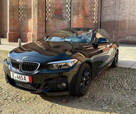 BMW 218I CABRIO MSPORT 136 CV NERA NEOPATENDATI