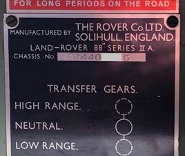 LAND ROVER SERIE II LAND ROVER