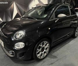 FIAT 500 1.2 69 CH PHASE 3 III S BVM5 CARPLAY CUIR GPS CLIMATISATION BLUETOOTH JANTE ALU FULL BLACK 2018