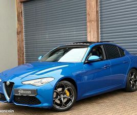 ALFA ROMEO GIULIA 2.0T 280 CH VELOCE Q4 BLEU MISANO - SUIVI COMPLET ALFA ROMÉO - 1 MAIN - TOIT OUVRANT - 8 PNEUS