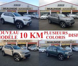 NEW DUSTER III 1,2 ECO-G 120CH 4X2 JOURNEY 10KM GPS CAMÉRA 360° RADARS ARRIÈRE AVANT AVERTISSEUR ANGLES MORTS PARE BRISE + SIÈGES + VOLANT CHAUFFANTS SIÈGES RÉG