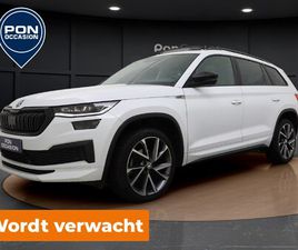 SKODA KODIAQ 1.5 TSI SPORTLINE BUSINESS | PANO DAK | TREKHAAK | CARPLAY | CAMERA | ACC | MATRIX LED | PARKEERHULP | 20'' |