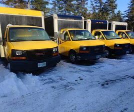 (4) GMC SAVANA BOX TRUCKS, 10,000 GVW