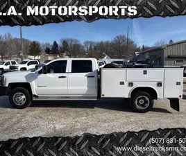 2015 CHEVROLET SILVERADO 3500HD CREW CAB UTILITY SERVICE TRUCK 6.6 4X4