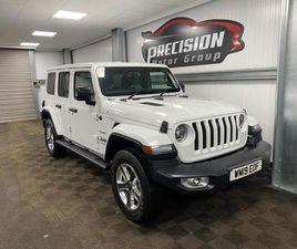 JEEP WRANGLER CONVERTIBLE 2019 JEEP WRANGLER 2.0 GME SAHARA 4DR AUTO8 CONVERTIBLE PETROL AUTOMATIC