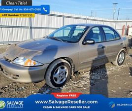 CHEVROLET CAVALIER 2002 CHEVROLET CAVALIER
