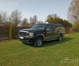 FORD EXCURSION, CENA 12 950 €. TIEK PĀRDOTS ATTĒLĀ REDZAMAIS MELNAIS AUTOMAŠĪNA PARTNERIEM, - SLUDINĀJUMI