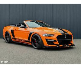FORD MUSTANG CABRIOLET SHELBY GT500C BASE GT 5.0L V8 450CH BVA10 – ÉCOMALUS & COC INCLUS – FULL OPTIONS – PACK PREMIUM – PACK CONFORT – ÉCHAPPEMENT PERFORMANCE 