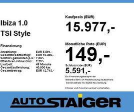 1.0 TSI STYLE LED NAVI SHZ RÜCKFAHRKAMERA