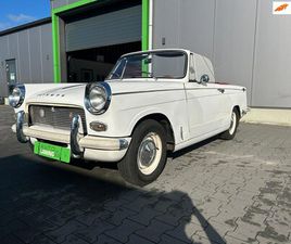 TRIUMPH HERALD - 13/60 CONVERTIBLE IN ZEER GOEDE ORIGINELE STAAT RIJDT EN SCHAKELT ALS NIEUW. 1E EIGENAAR I
