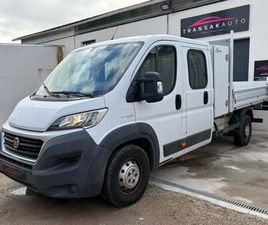 FIAT DUCATO CHASSIS DOUBLE CABINE 2.3 MJT 130CH DC BENNE PAYSAGISTE 3.5 MAXI XL EURO 6 PACK PRO NAV *** BOITE - EMBRAYGE - DISTRI NEUF ***