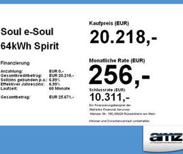 KIA E-SOUL E- 64KWH SPIRIT ACC+LED+NAVI+SHZ+KAM.+LM