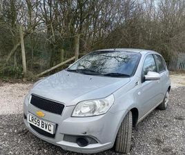 CHEVROLET AVEO 1.2 LS 59 REG 5 DOOR MOT SEPTEMBER 11TH 2026 TAX £195 YEAR LOW INSURANCE 50+MPG