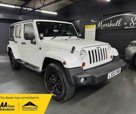JEEP WRANGLER CONVERTIBLE 2013 63 JEEP WRANGLER 2.8 CRD SAHARA SUV 4DR DIESEL AUTO 4WD EURO 5 (197 BHP) DI