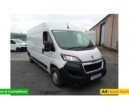 PEUGEOT BOXER 2022 PEUGEOT BOXER WHITE 2.2 BLUEHDI EURO 6 PANEL VAN, 69,700 MILES, ULEZ COMPLIANT, 6-SPEED M PA...