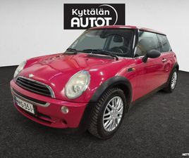 MINI MINI ONE 1.6 HATCHBACK AC, **OLLUT EDELLISELLÔ 16 VUOTTA, JOPA ILMAN KÔSIRAHAA, KORKO 3.99%. TULOSSA VIIKOLLA 10**